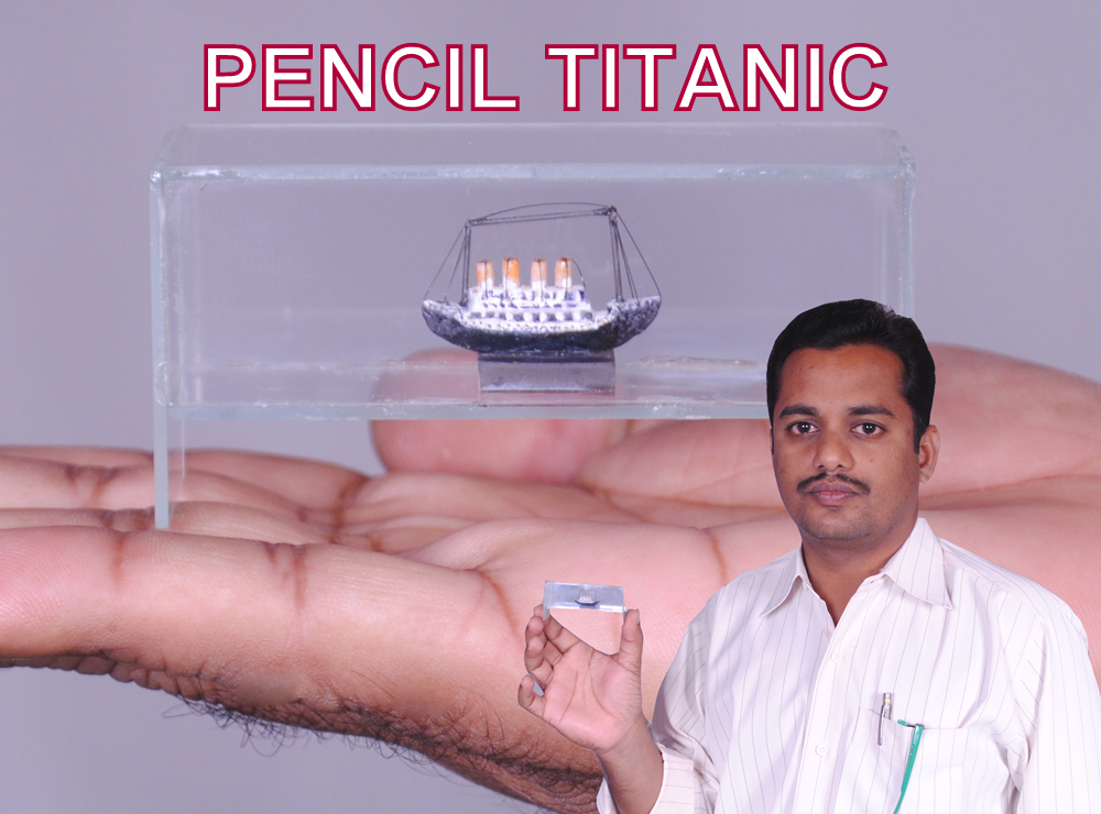 SMALLEST PENCIL TITANIC SHIP