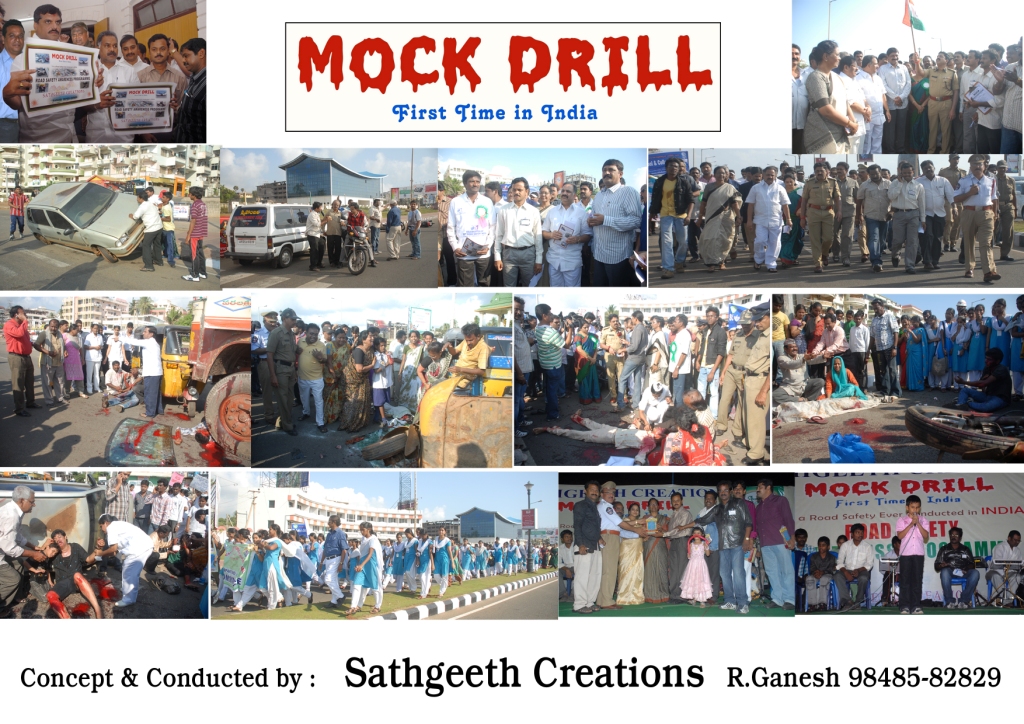 ” MOCK DRILL ON ROAD SAFETY ” AWARENESS PROGRAM