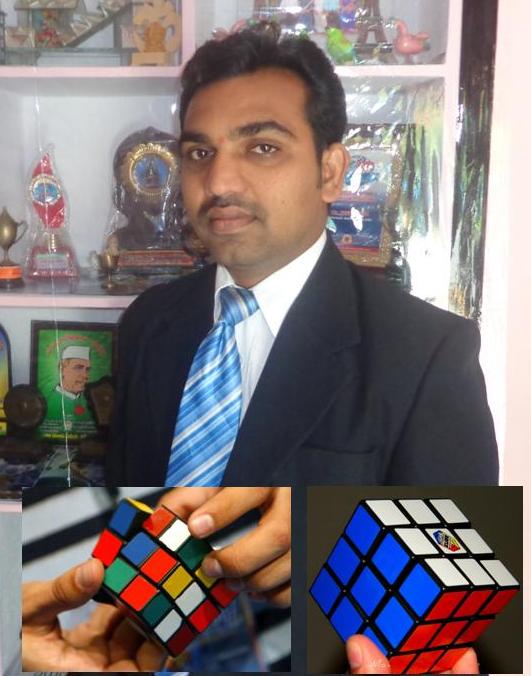 SOLVED THE RUBIK INTERNATIONAL CUBE IN SHORTEST TIME