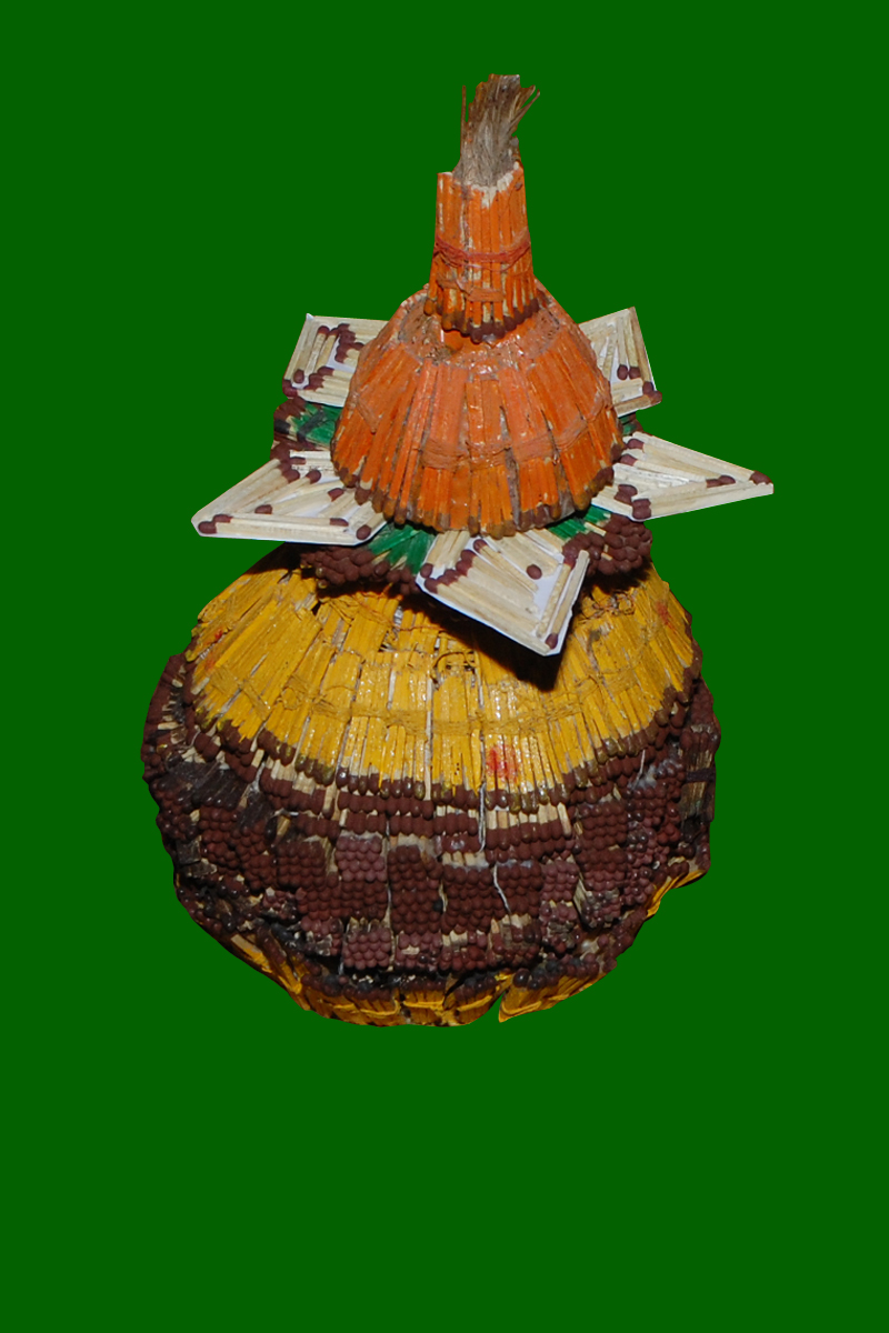 TELUGU TRADITIONAL POORNA KUMBAM BY USING MATCH STICKS