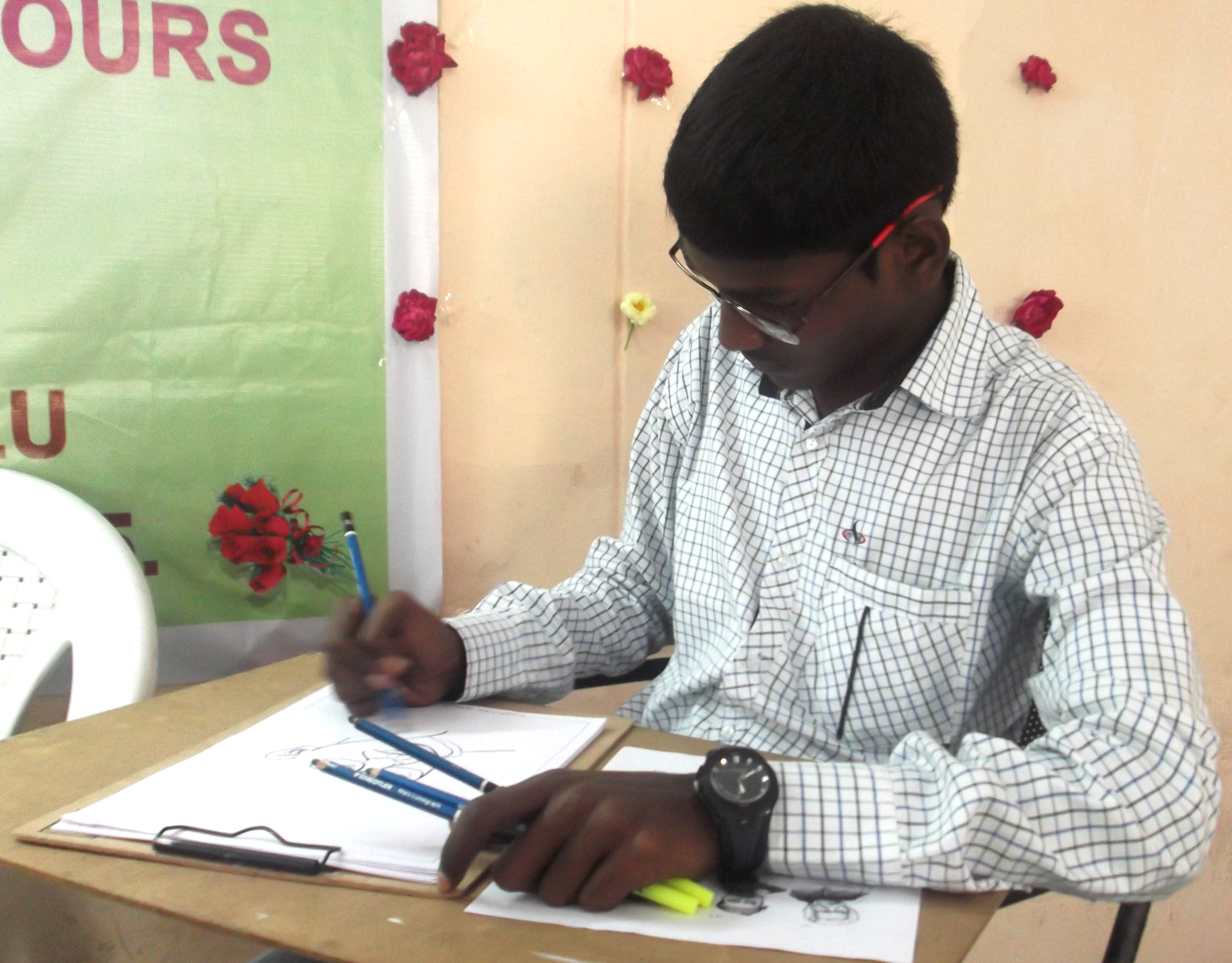 NON STOP IMAGES DRAWING ON OUR NATIONAL LEADERS PORTRAITS FOR 4 HOURS