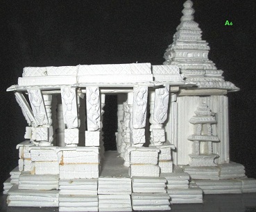REPLICATE STRUCTURES OF HISTORICAL TEMPLES IN CHALK CARVING