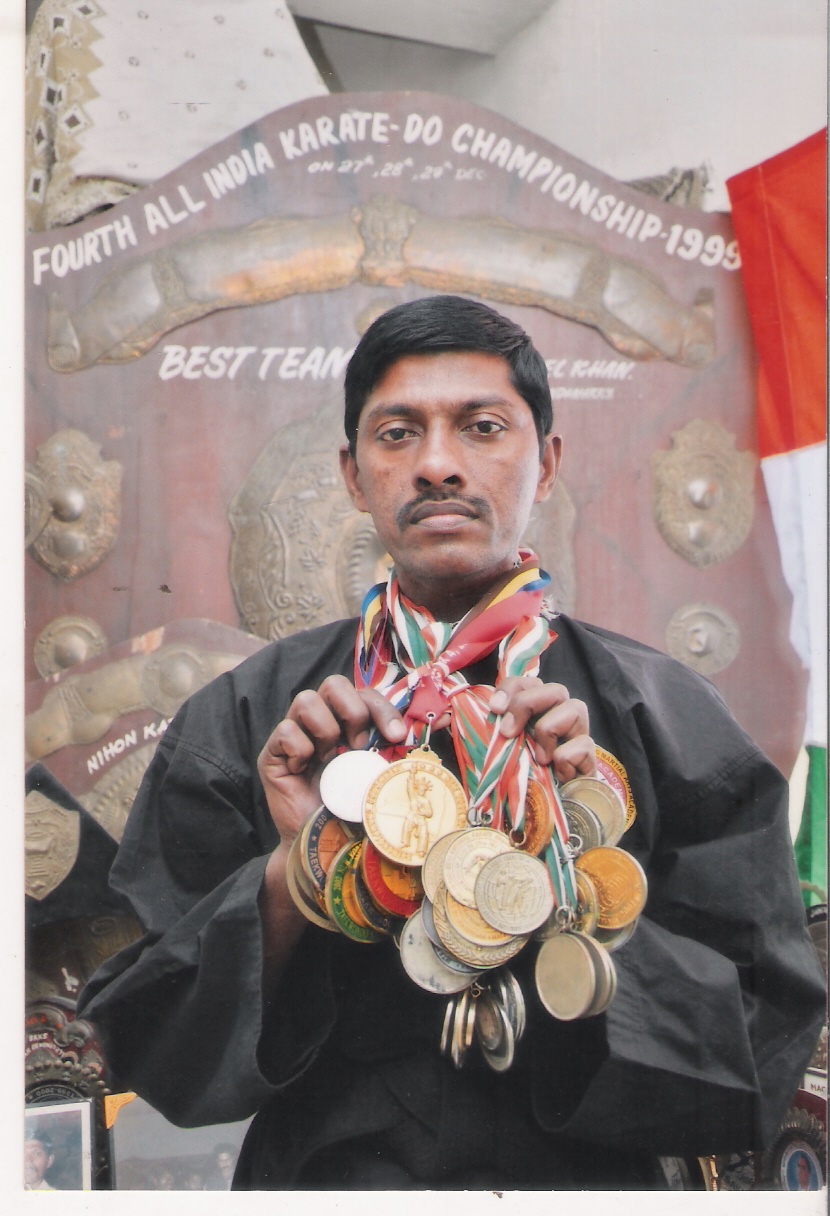 MOST NUMBER OF NATIONAL , INTERNATIONAL MEDALS IN KARATE TAEKWONDO