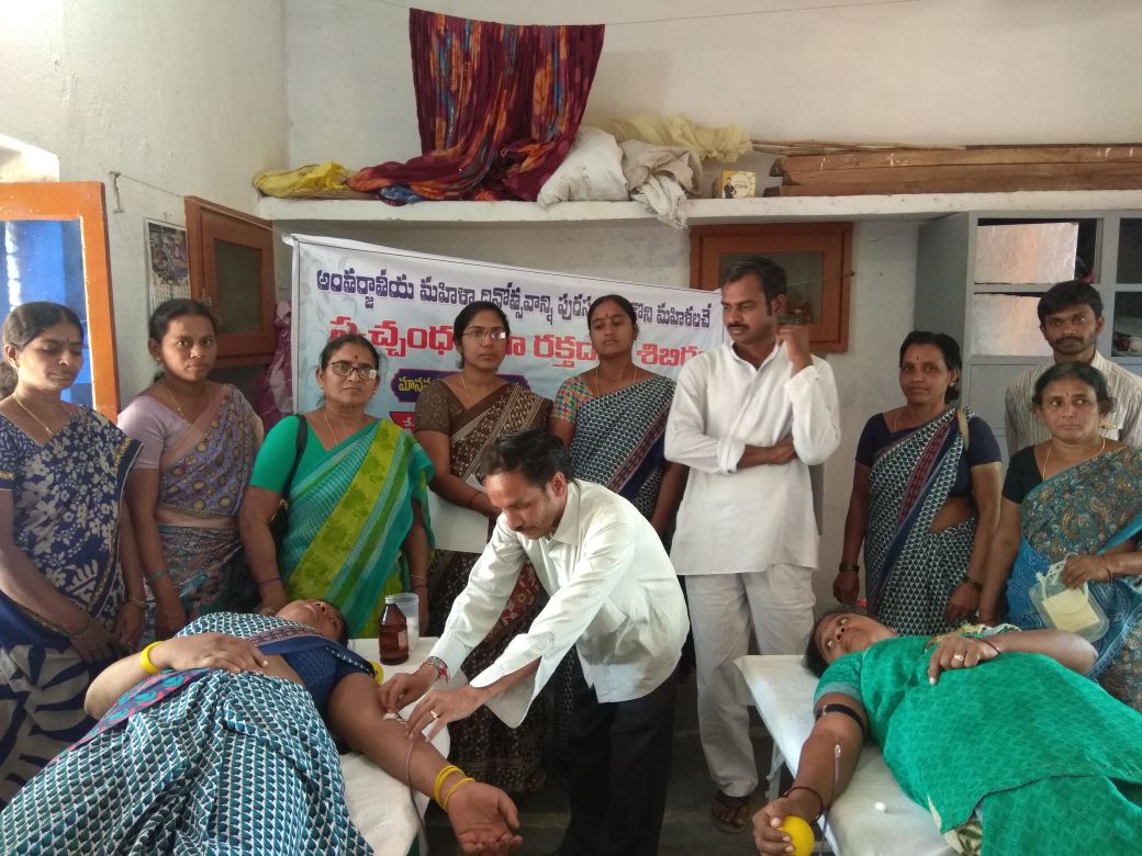 FIRST TIME ORGANIZED BLOOD DONATION CAMP FOR LADIES