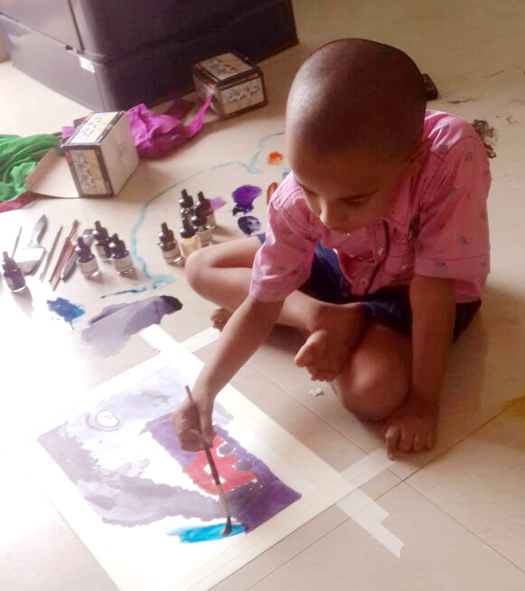 NON STOP 6 HOURS PAINTINGS ON SOCIAL THEMES AT THE AGE 5