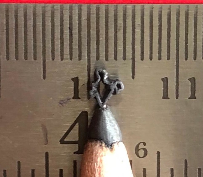 MINIATURE CRAFT WORK ON TIP OF PENCIL LID