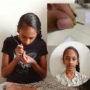 MICRO SCRIPT WRITING ON RICE GRAN IN YOUNGEST AGE