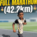 FULL MARATHON RUNNING COMPLETED IN SHORTEST DURATION AT YOUNGEST AGE